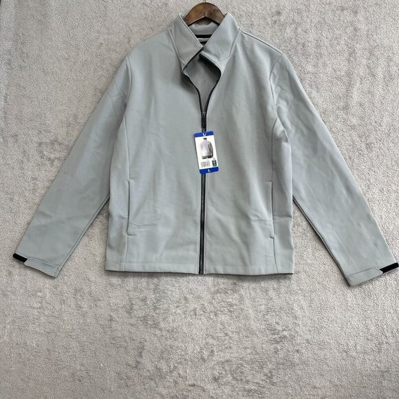 NEW 32 Degrees Heat Men's Size L Gray Zip-Up Windbreaker Jacket - Picture 2 of 10